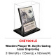 Wooden Plaque W. Acrylic Casing CSEY001LE