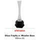 Glass Trophy w. Wooden Base ETEY2653