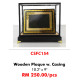 Wooden Plaque w. Casing CSFC154